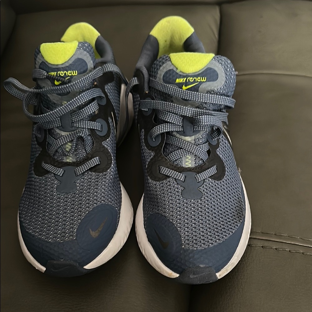Nike Kids Renew Running Shoes - Blue and Green